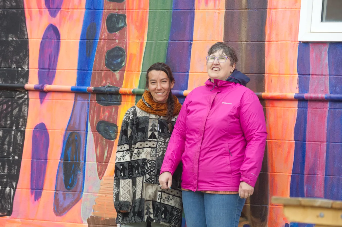 Mural by TR and KL at the TOZPAS warehouse studio, 2025