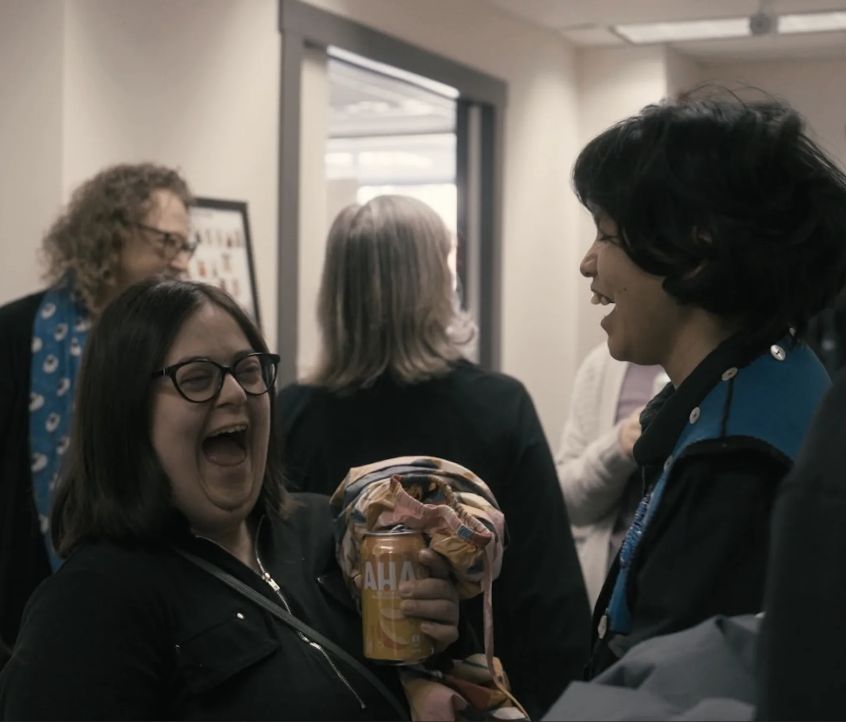 Tijana and Rachel sharing a laugh